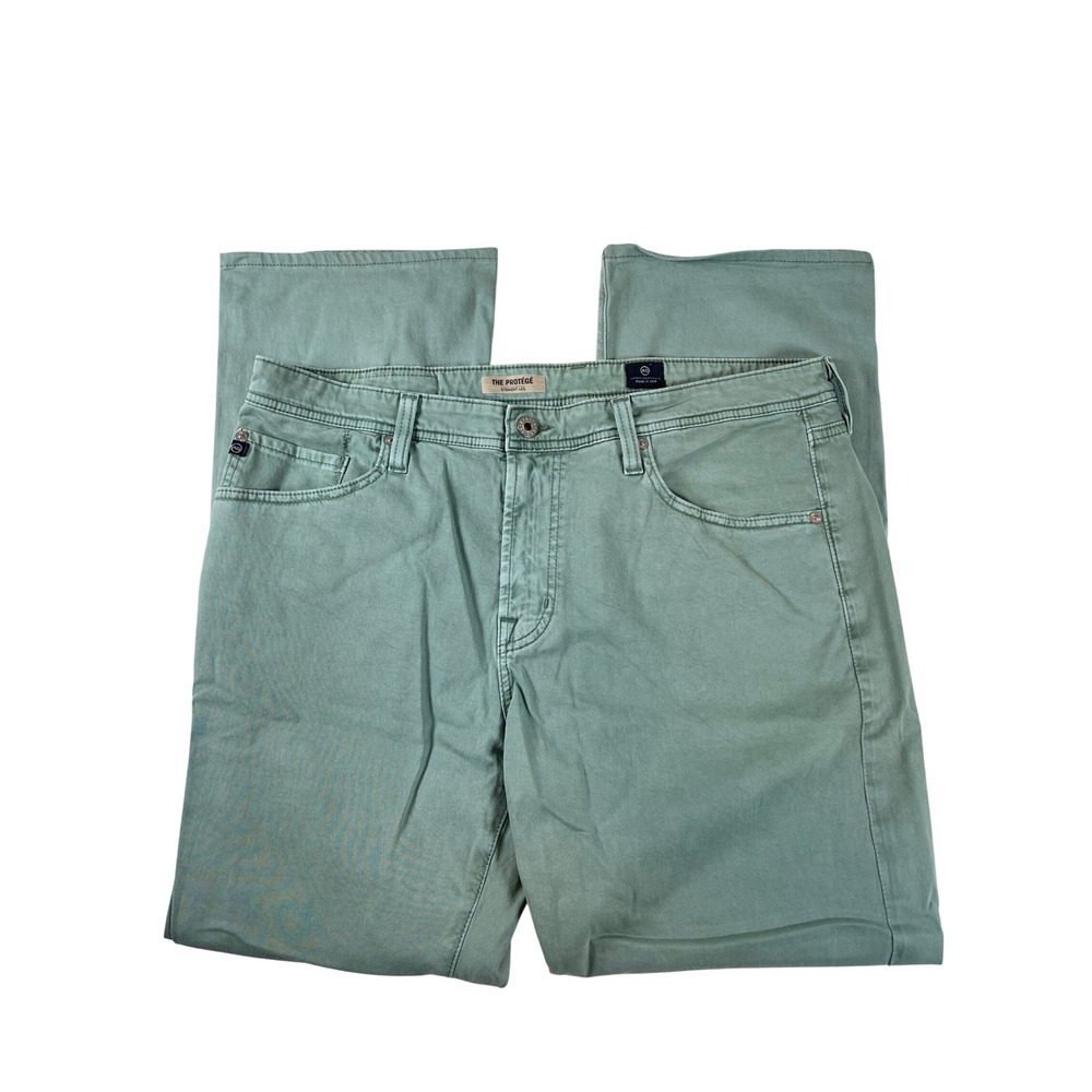 AG Adriano Goldschmied The Protege Straight Leg Sage Green Pants 36x34 (37x30.5)